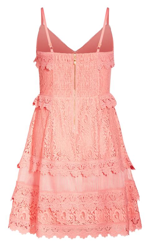 Evans Pink Nouveau Dress 6