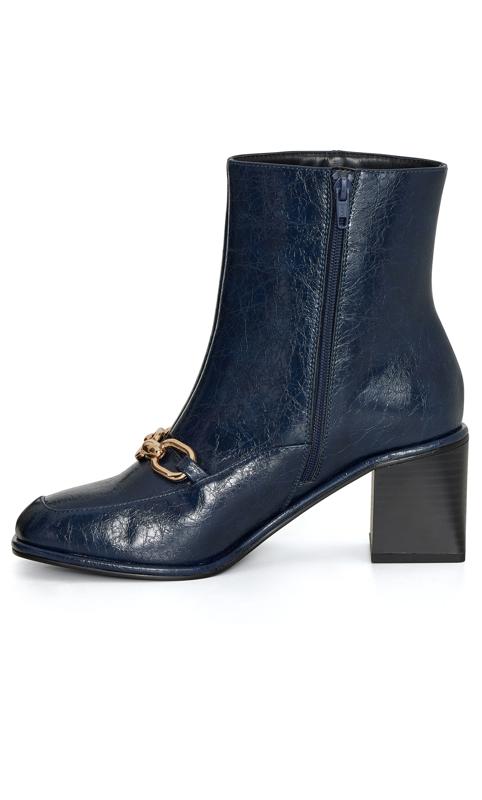 Ethan Blue Wide Width Ankle Boot 4