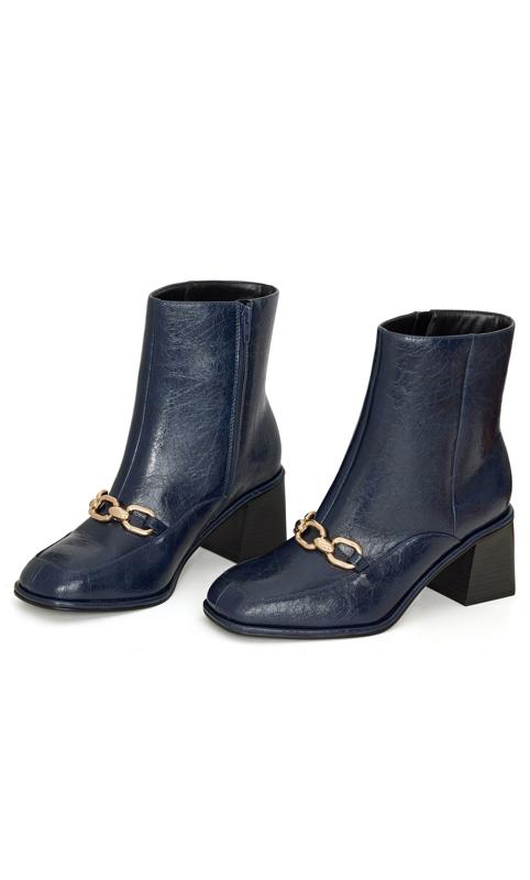 Ethan Blue Wide Width Ankle Boot 6