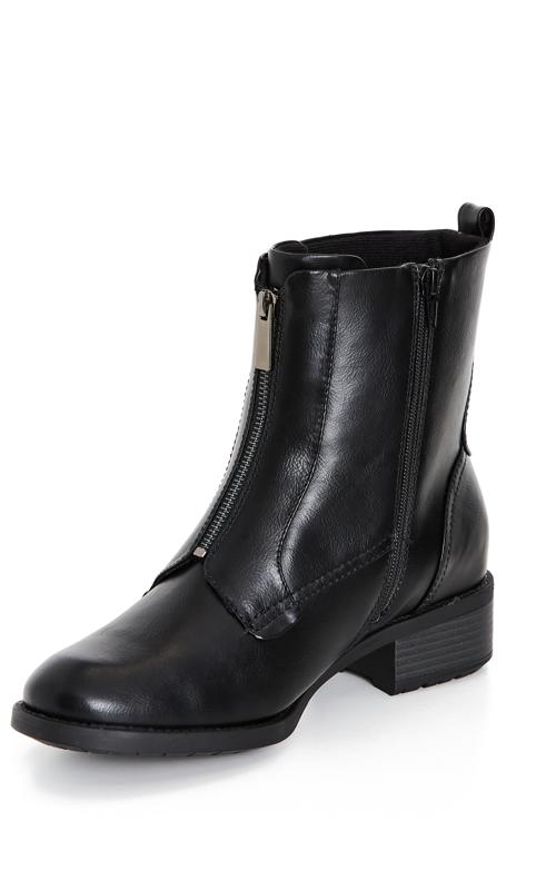 Bash Black Wide Fit Ankle Boot 5