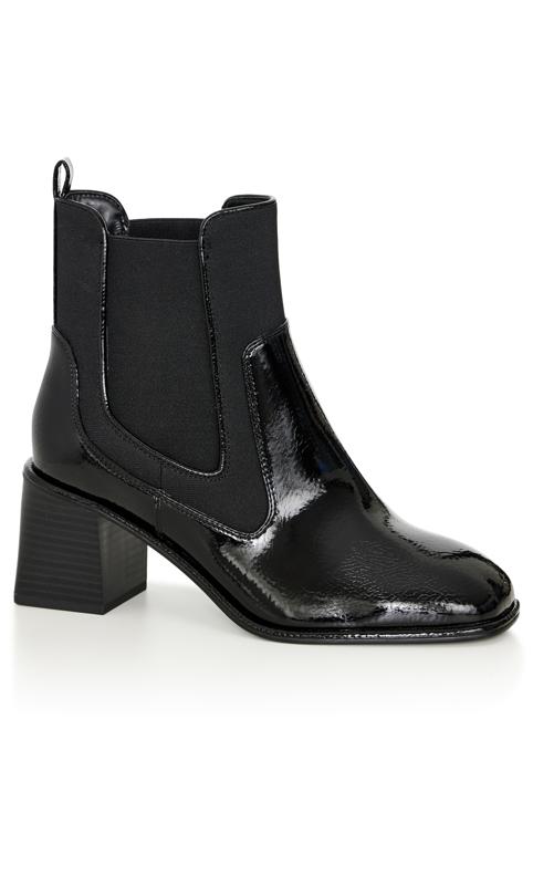 Plus Size  Evans Black WIDE FIT Benxo Ankle Boot