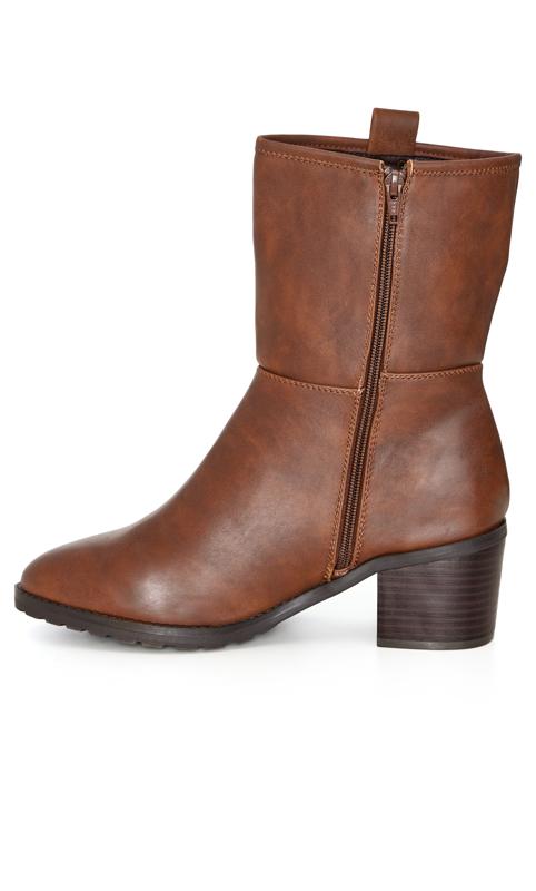 Betty Brown Wide Width Ankle Boot 4