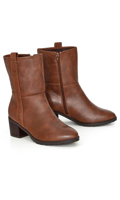 Betty Brown Wide Width Ankle Boot 6