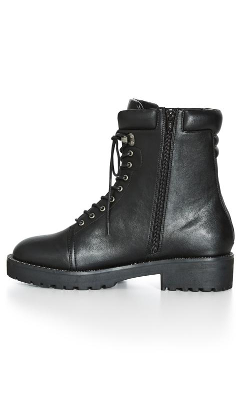 Black Bliss Wide Fit Ankle Boot 4