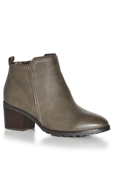  Evans Grey WIDE FIT Boss Ankle Boot