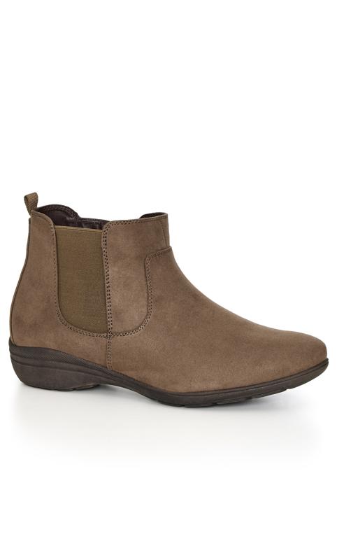Bree Taupe Extra Wide Ankle Boot 1