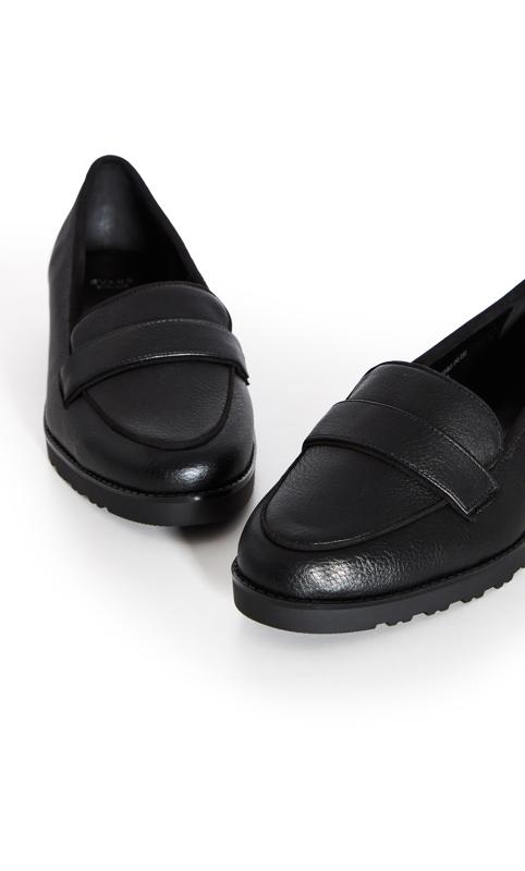 Extra Wide Fit Donna Flat Shoe Black 6