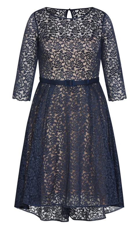 City Chic Navy Blue Lace Lover Dress 4