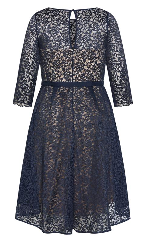 City Chic Navy Blue Lace Lover Dress 5