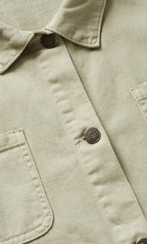 Twill Plain Jacket Khaki 8