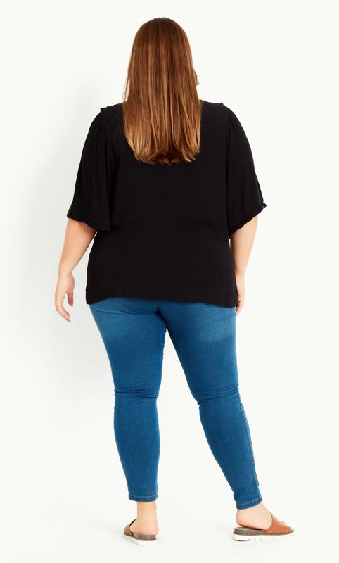 Relaxed Collar Top Black 4