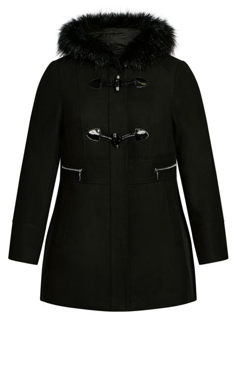 Duffle Black Coat 8