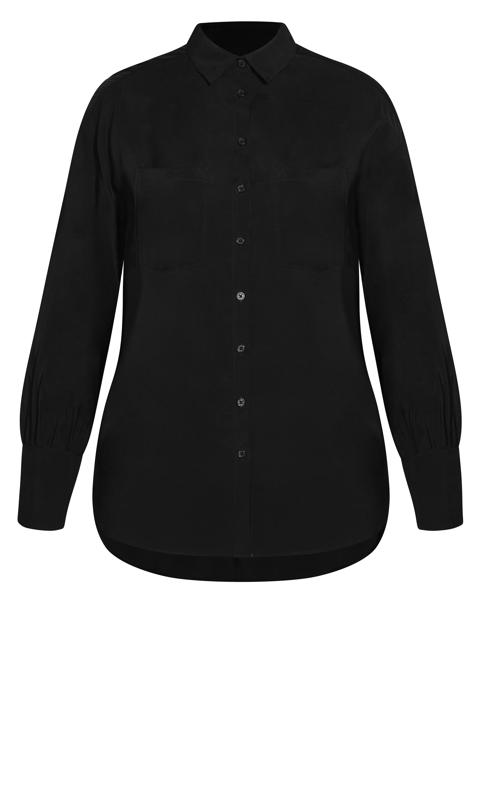 Evans Black Sleek Pocket Shirt 5