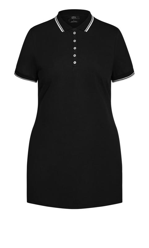 Varsity Black Shirt Dress 4