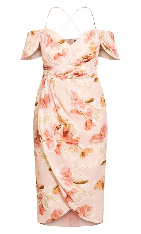 Evans Pink Rose Petal Maxi Dress 4
