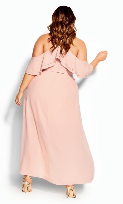 Evans Pale Pink Elegant Maxi Dress 2