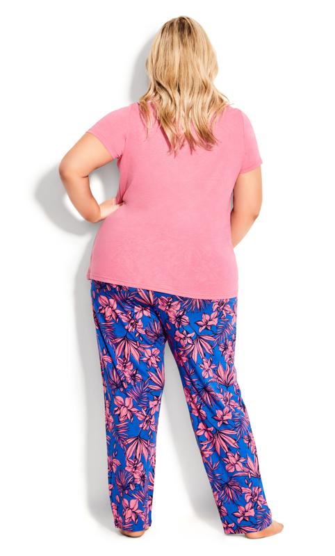 Evans Pink 'Paradise Dreaming' Slogan Pyjama Bottoms 5
