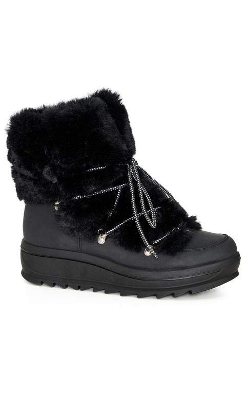 Aurora Black Wide Fit Winter Boot 1