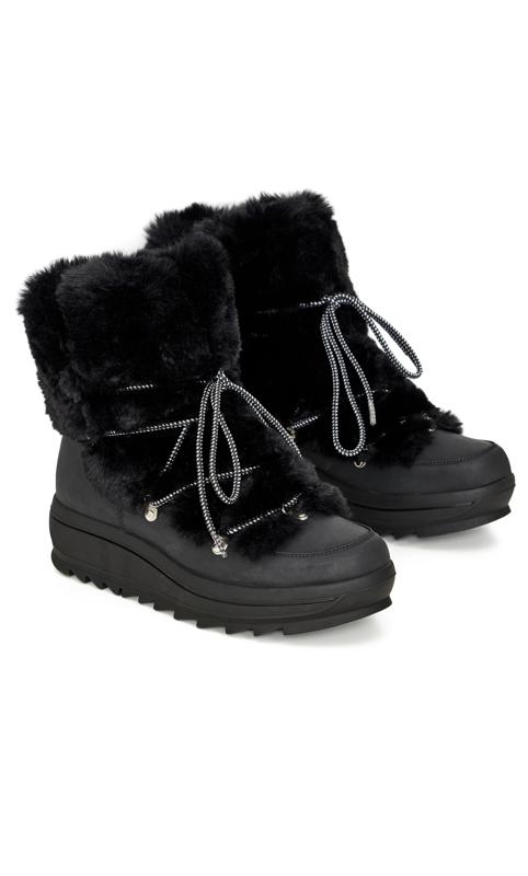 Aurora Black Wide Fit Winter Boot 6