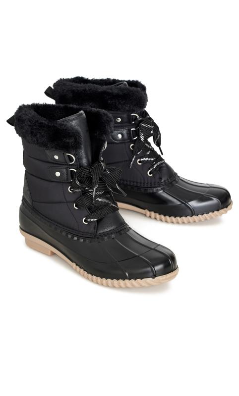 Georgie Black Wide Fit Cold Weather Boot 6