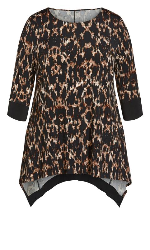 Evans Brown Cailyn Print Tunic 5