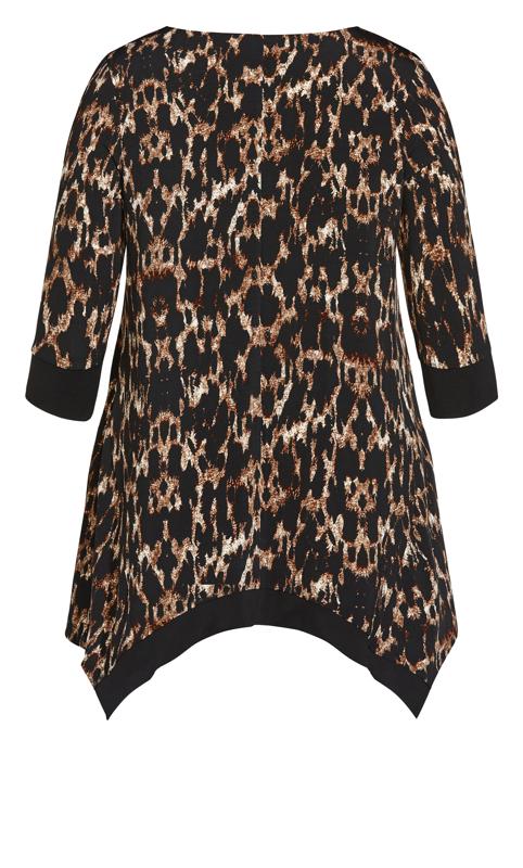 Evans Brown Cailyn Print Tunic 6