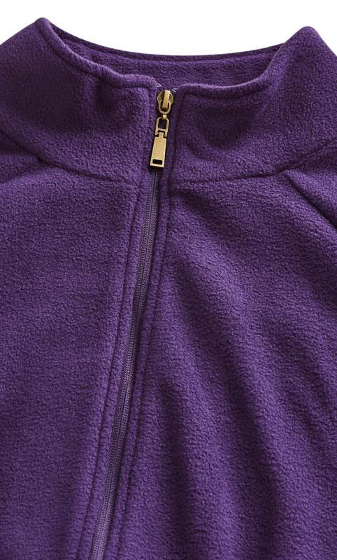 Evans Purple Polar Fleece Zip Jacket 9