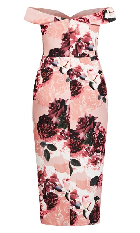 Evans Pink Lost In Love Maxi Dress 5