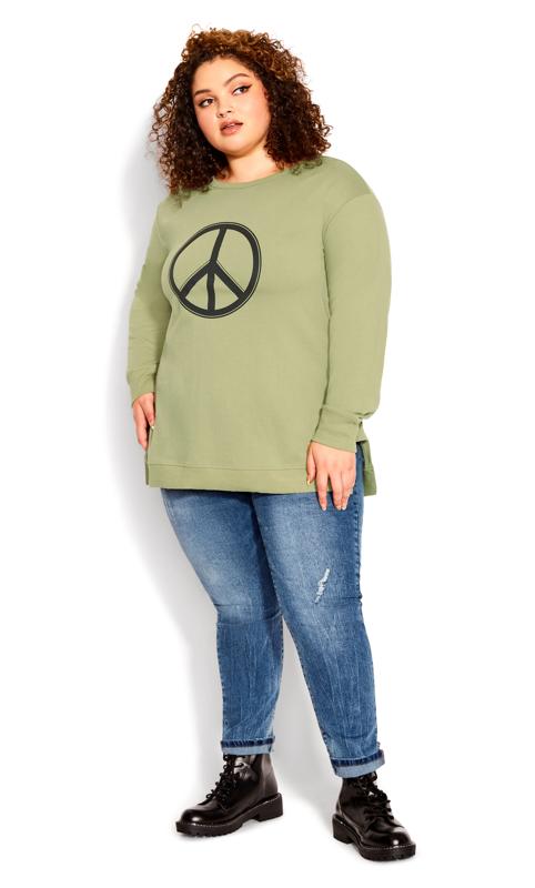 Evans Green Peace Out Sweat Top 7