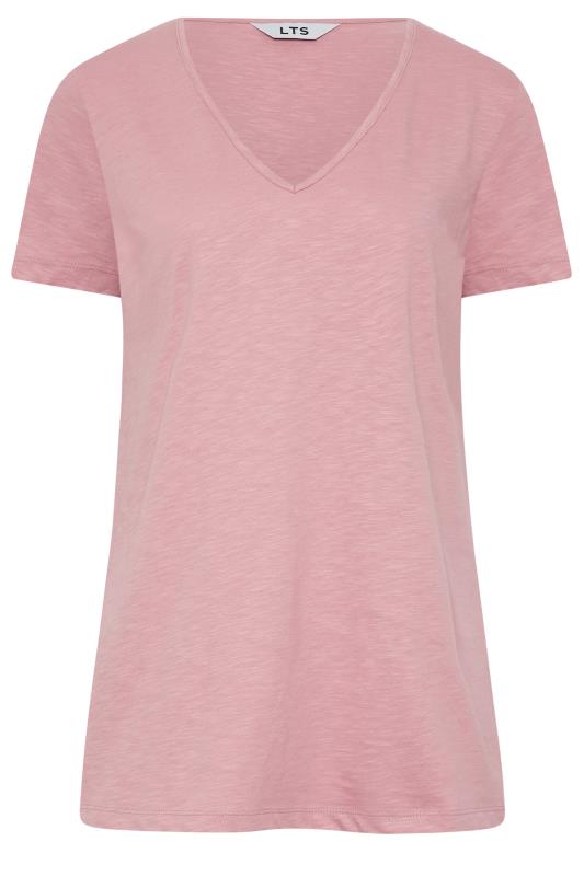LTS Tall Women's Blush Pink Short Sleeve Cotton T-Shirt | Long Tall Sally 5