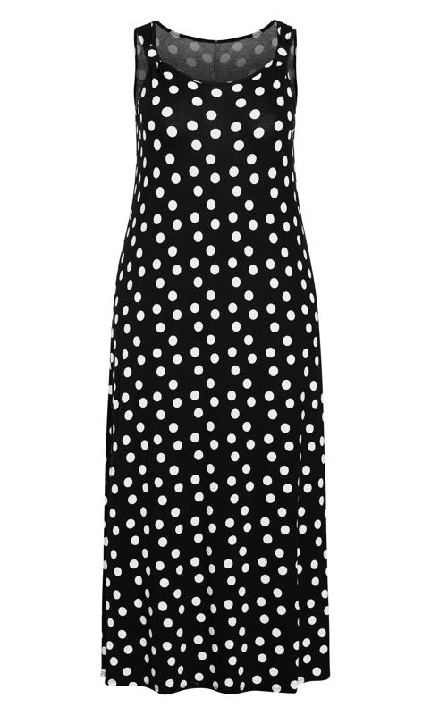 Spot Black Maxi dress 4