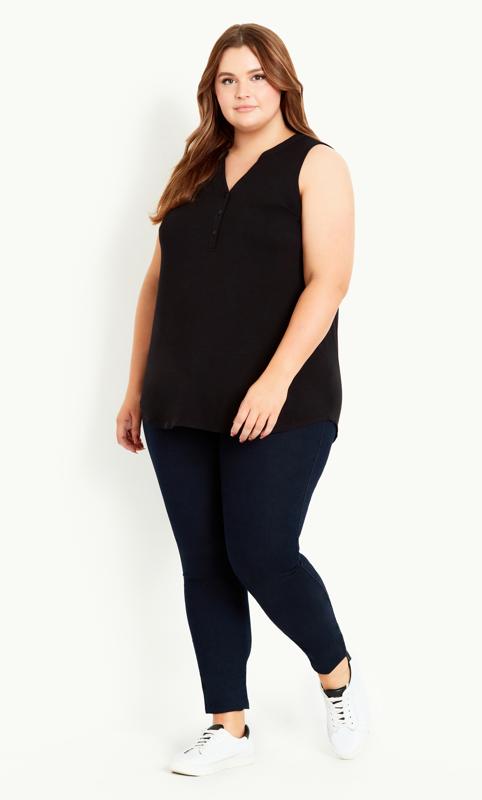Jersey Sleeveless Shirt Black 1