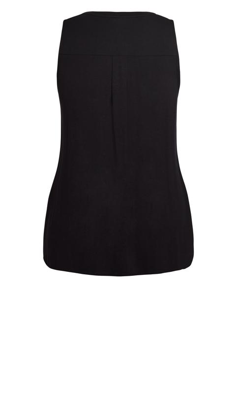 Jersey Sleeveless Shirt Black 3