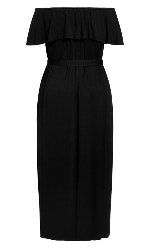 Overlay Maxi Black Dress 5