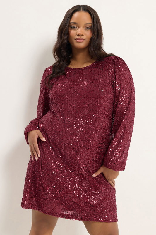 burgundy sequin dress plus size YOURS Red Embellished COLOR:TAUPE Print Maxi Dress burgundy dinner dress EURMUSE Backless Split Thigh Solid Sleeve Type