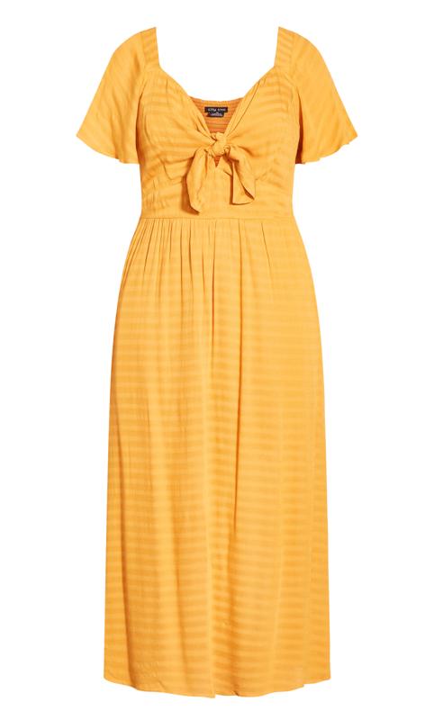 Evans Orange Knot Detail Maxi Dress 4