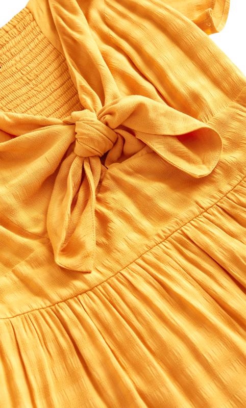 Evans Orange Knot Detail Maxi Dress 6