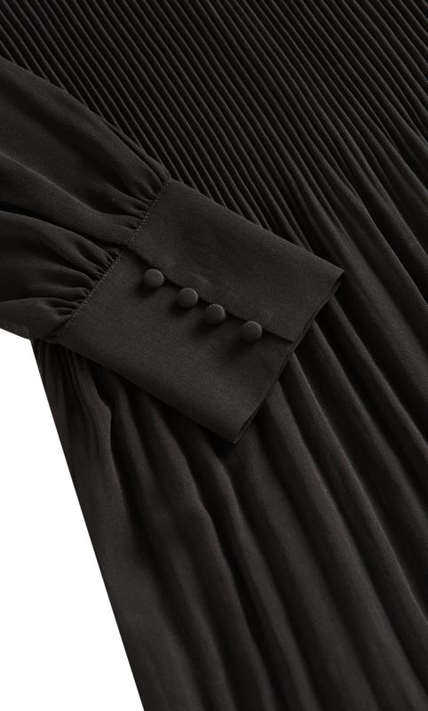 Evans Black Puff Sleeve Midi Dress 6