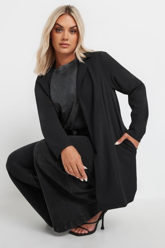  YOURS Curve Black Longline Blazer