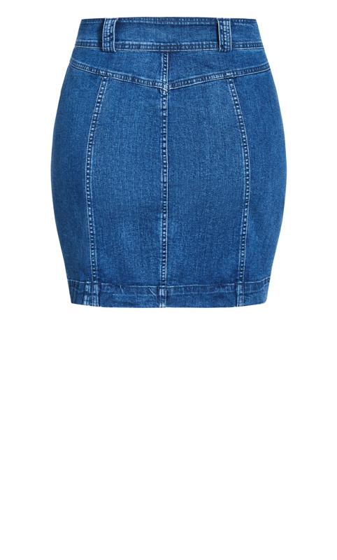 Evans Indigo Blue Denim Skirt 4