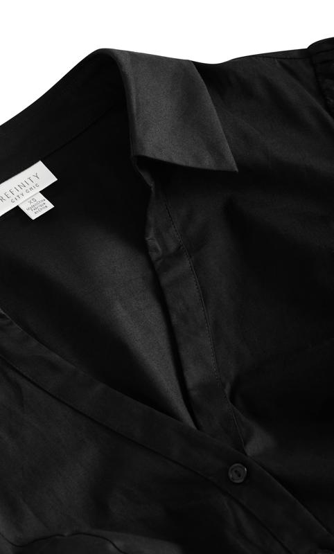 Refinity Black Shirt Midi Dress 5