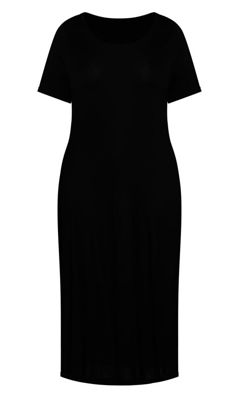 Plain Black Sleep Dress 3