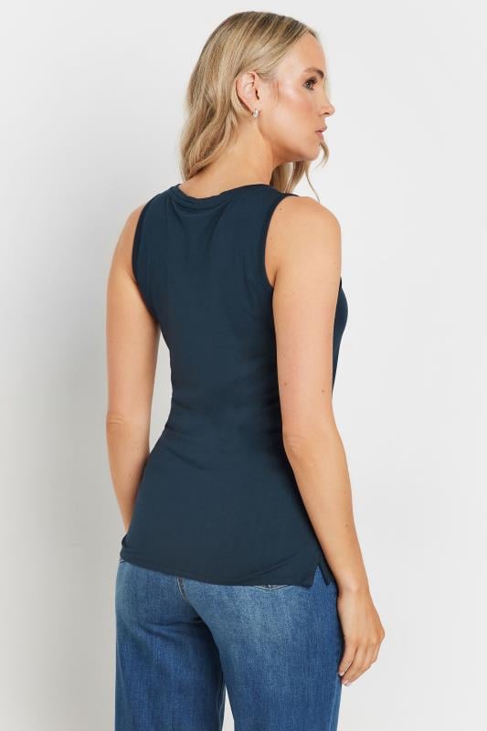 LTS PREMIUM Tall Women's Navy Blue V-Neck Vest Top | Long Tall Sally 3