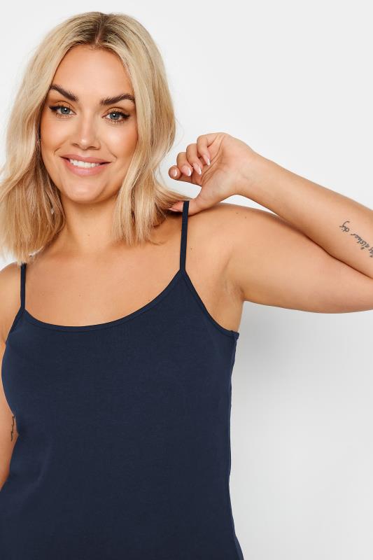 Plus Size Navy Blue Cami Top | Yours Clothing 4
