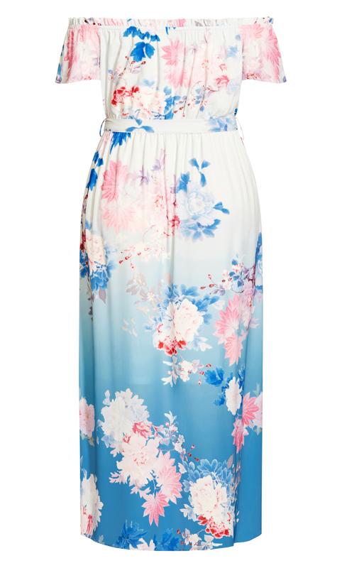 Evans Blue Tsubaki Floral Maxi Dress 5