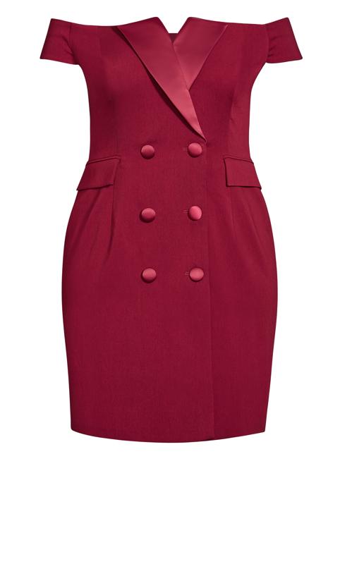 Evans Red Tux Mini Dress 4