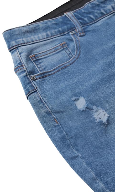Aveology Blue Mid Wash Denim Harlow Skinny Jeans 6