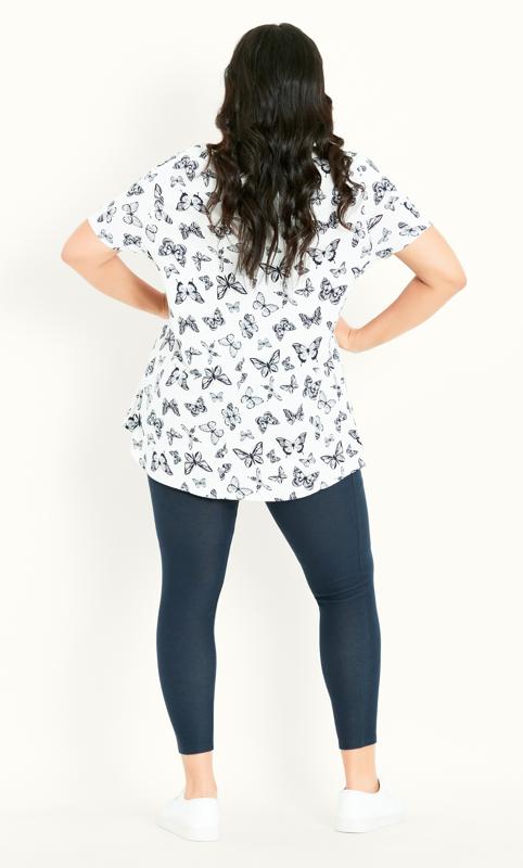 Butterfly Print White Top 4