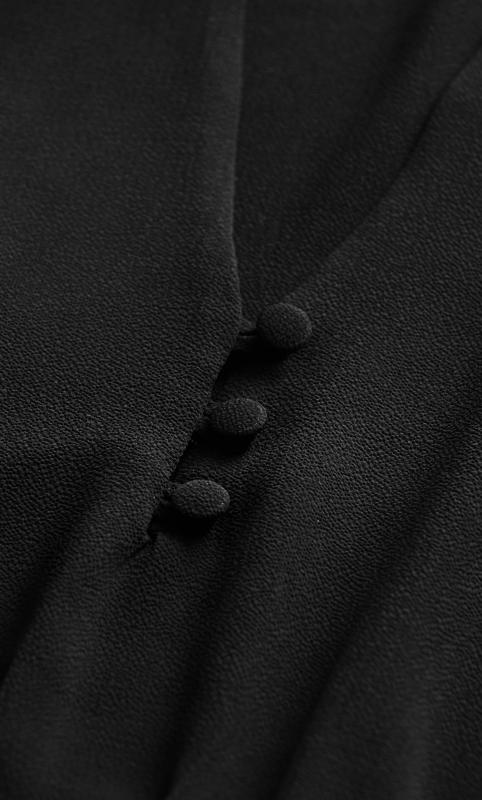 Hanky Hem Sleeved Dress Black 5