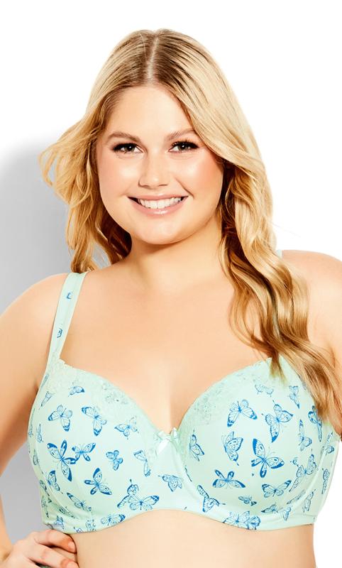  Womens Balconette Bra Plus Size Full Coverage Tshirt Seamless  Underwire Bras Back Smoothing Persian Blue 44B